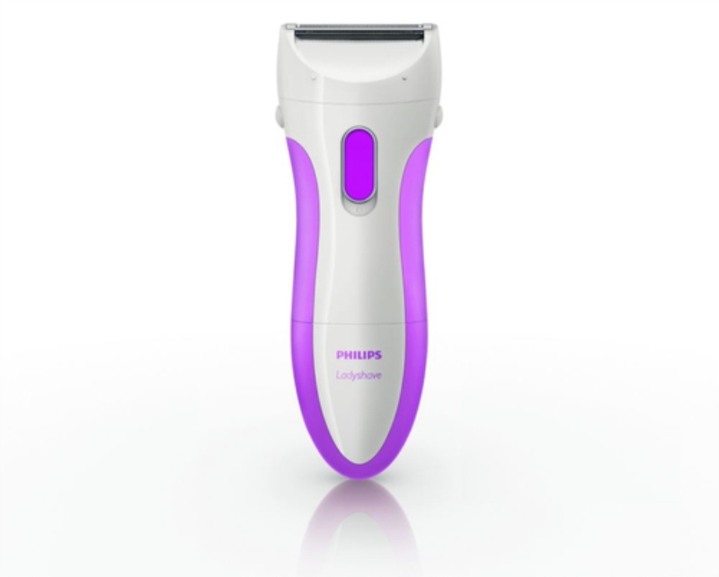 PHILIPS Depilatore Philips Ladyshave HP6341 ricaricabile wet & dry viola e bianco